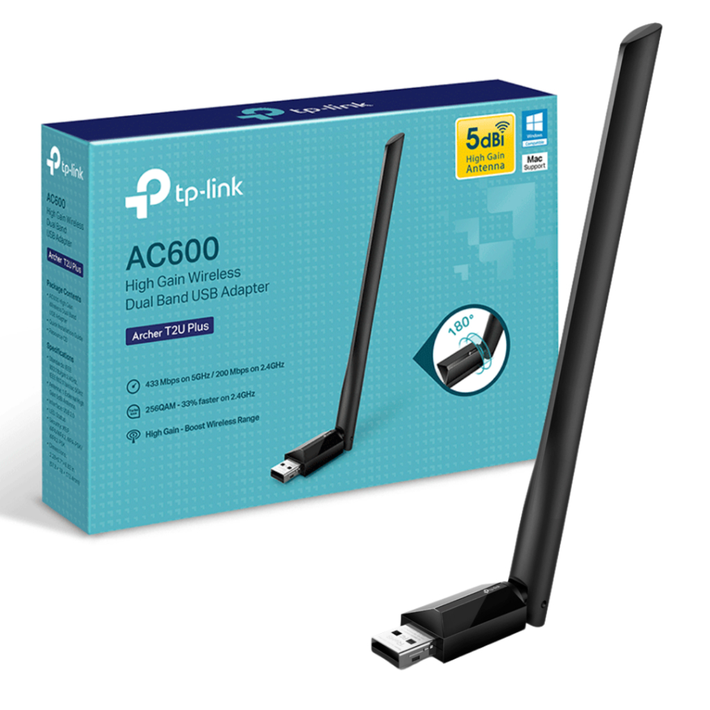 Adaptador Wifi 2.4Ghz 5Ghz com Antena USB 2.0 Tp-link AC600