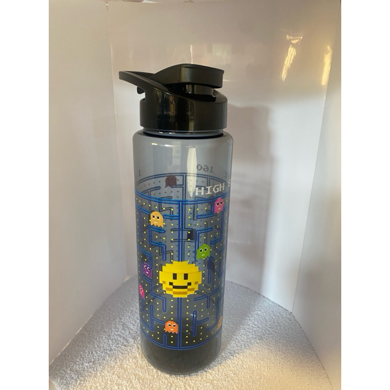 Garrafa Squeeze Pac-Man 750ml Transparente Livre de BPA com Alça | Indústria Bandeirantes