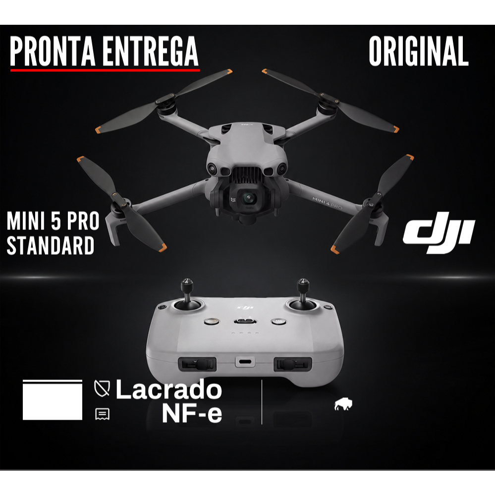 Drone Dji Mini 5 Pro Standard bateria 36min lacrado