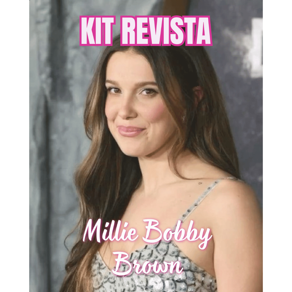 Kit Fã REVISTA Millie Bobby Brown | REVISTA | BOTTON | PHOTOCARDS | CHAVEIRO | FOTOS | POSTÊ