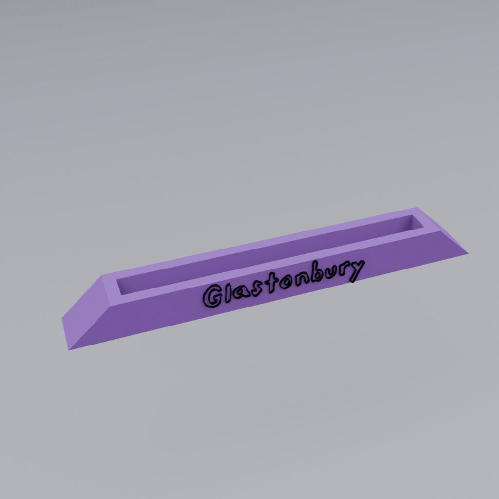 Base em 3D para CD - Glastonbury (Olivia Rodrigo)