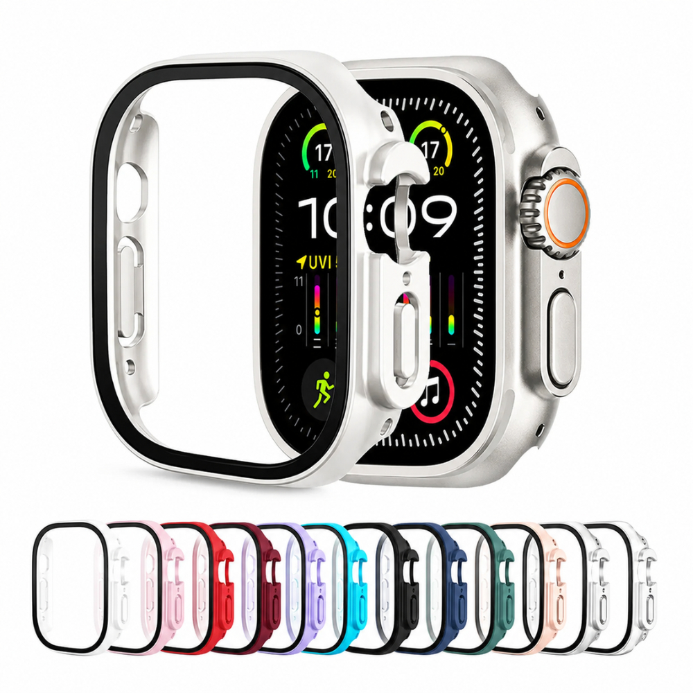 Capa Case com Película Para Smartwatch Apple Watch Ultra 49mm Bumper