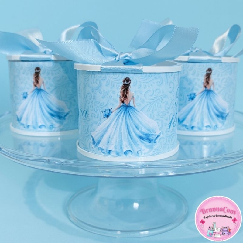 Tubolatas Personalizadas 5x6 - 15 ANOS AZUL BEBÊ 2 - Lembrancinha Maternidade/Festa Infantil - DIVERSOS TEMAS
