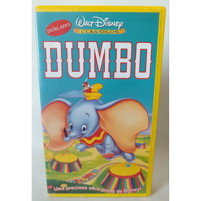 VHS Dumbo Dublado Walt Disney Clássicos filme desenho infantil colecionador
