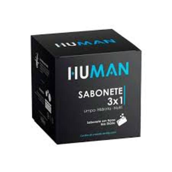 Sabonete Em Barra 3x1 Human Limpa Hidrata Nutre Manteiga Karité