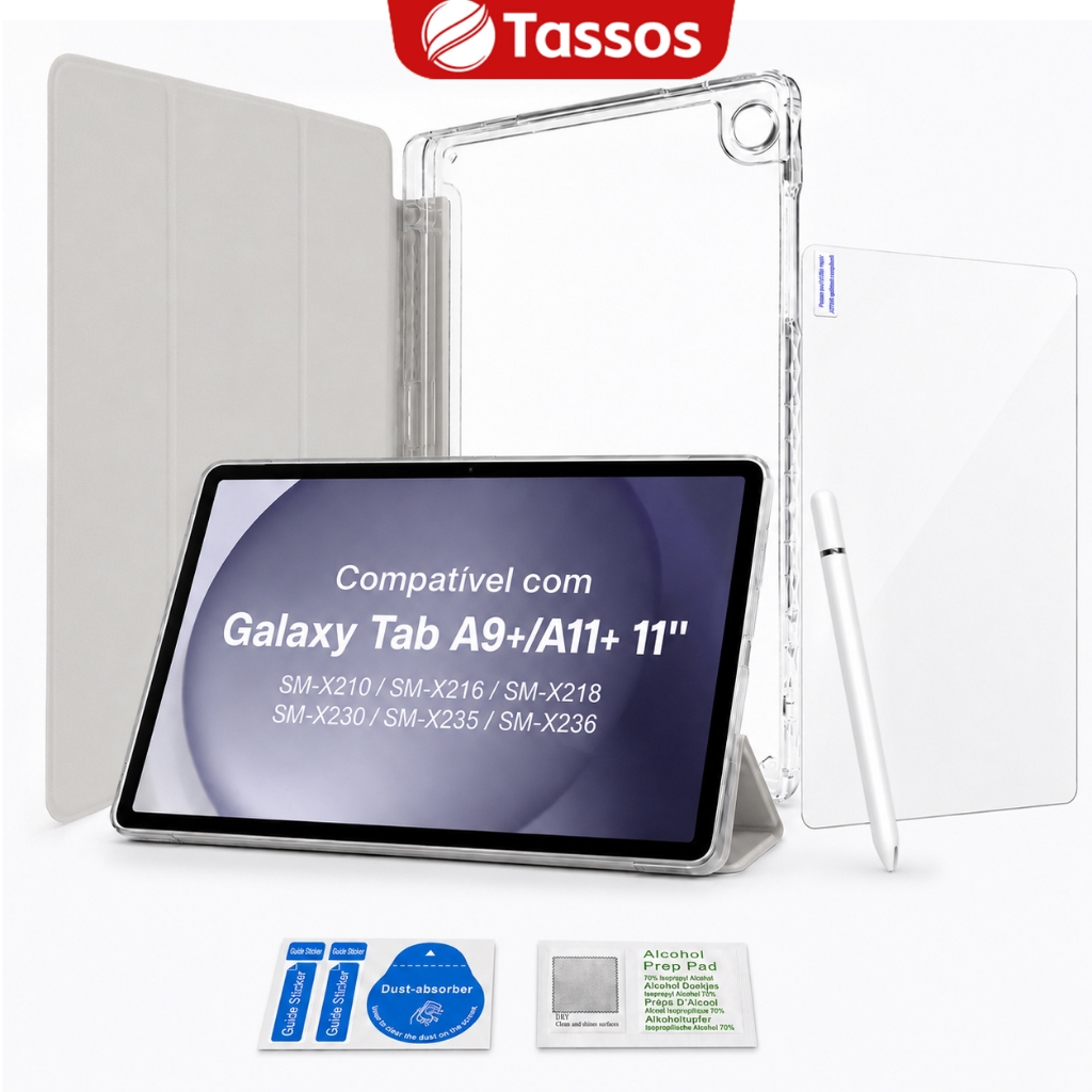 TASSOS Capa para Samsung Galaxy Tab A11+/ A9 +/A9 Plus 11 polegadas 2023(SM-X210