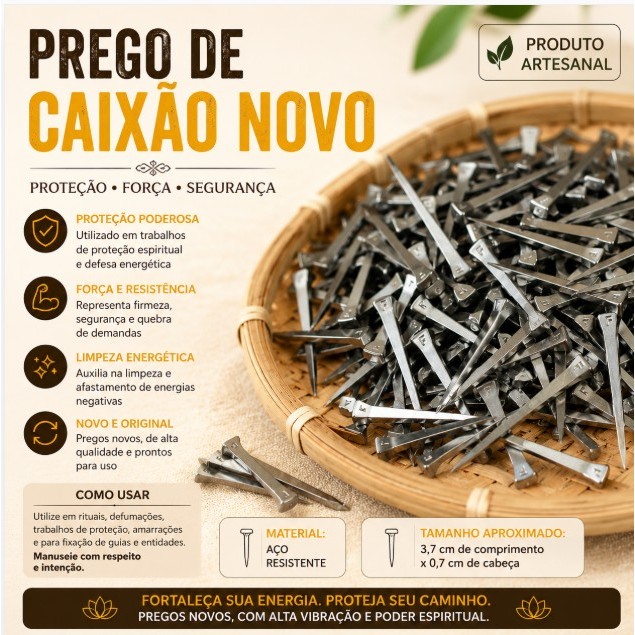 Prego de caixão - kit 3 / 5 / 7 unidades