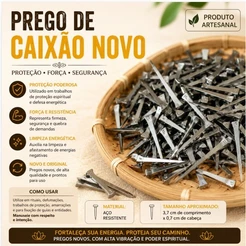 Prego de caixão - kit 3 / 5 / 7 unidades
