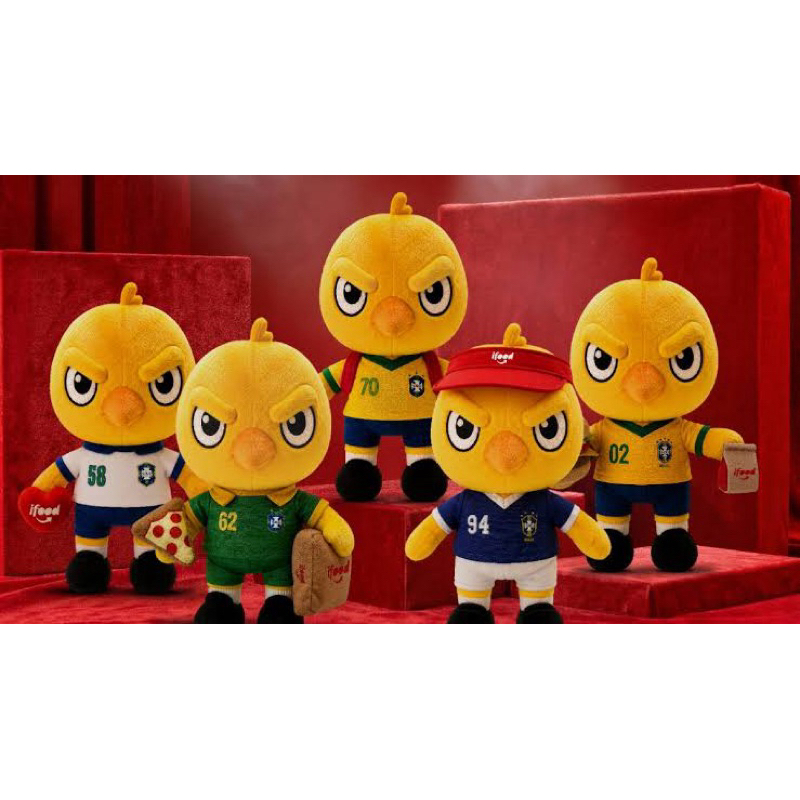 Pelúcia Canarinho do Brasil Copa Mundo 2026 IFood