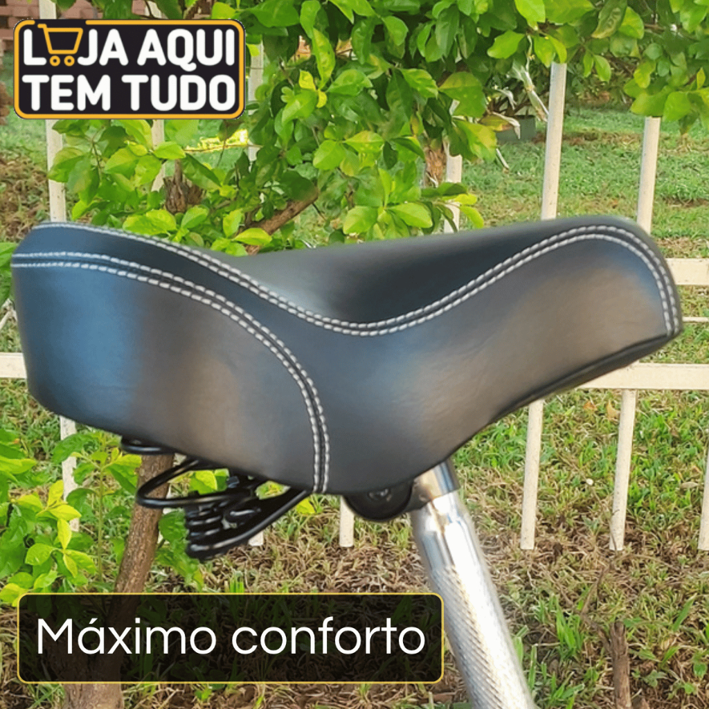 Selim assento banco confortável com duas molas beach bicicleta Retrô macio grande largo bike retrô