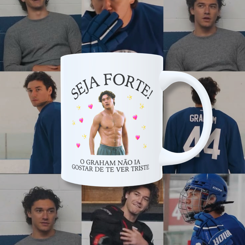 Detalhes do Caneca Seja Forte Garret Graham Off Campus
