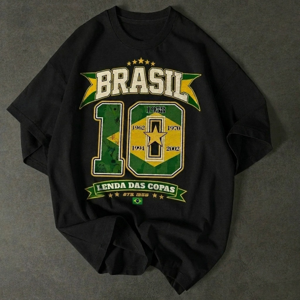 Camiseta Brasil 10 Lenda das Copas Camisa Futebol Torcedor Copa do Mundo 2026 Seleção Brasileira