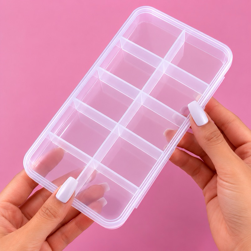 Caixa Organizadora com 24 Divisórias – Transparente , acessórios , unhas , Pet Shop