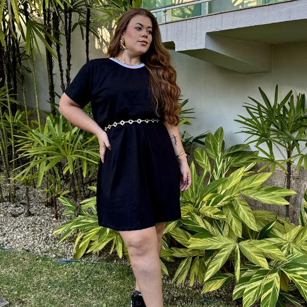 Camisão Vestido Feminino Moda Evangélica Plus Size 100% Algodão Fio 30.1 Básico Soltinho Confortável