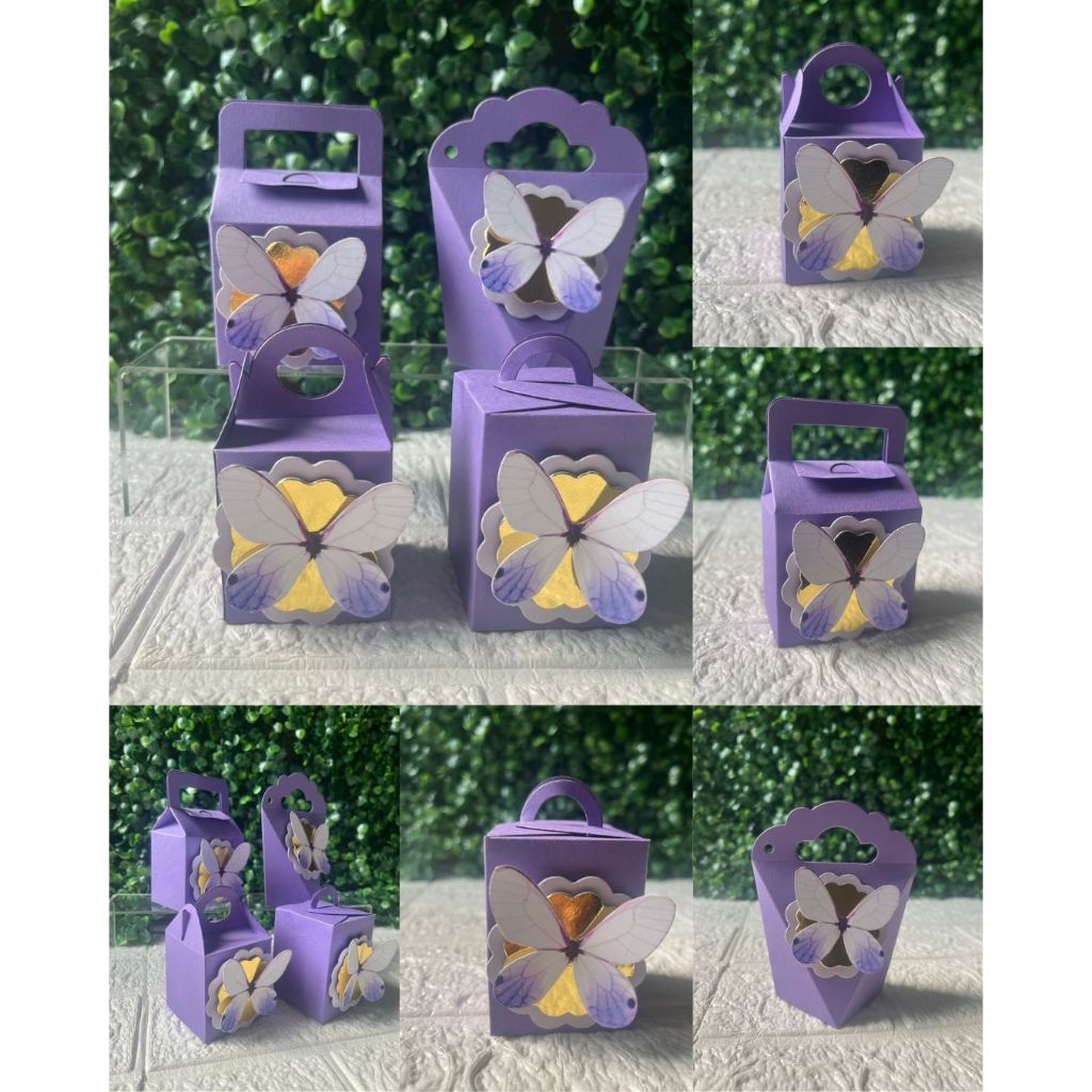 Kit Caixinhas Borboleta, Caixinhas Personalizadas, Lembrancinhas borboleta, PEGUE E MONTE, caixa lisa