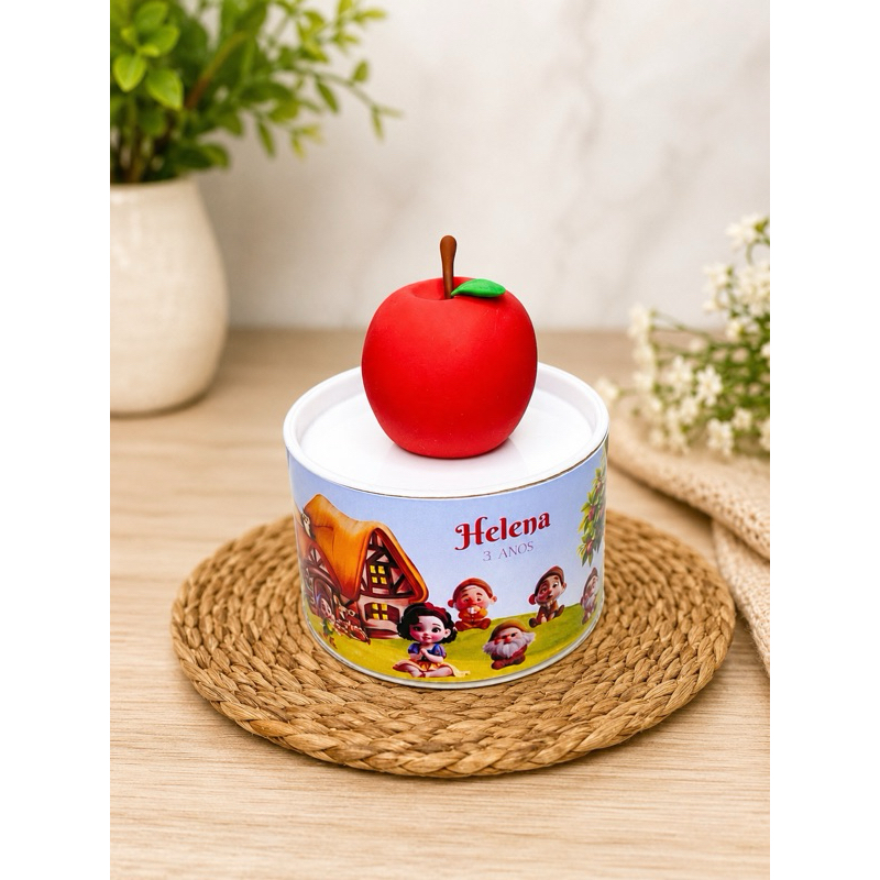 Tubo lata personalizada Branca de neve | lembrancinha infantil aniversário, Maternidade e Casamento