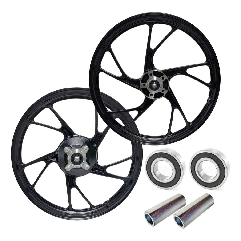 Smart Fox Par Roda Liga Leve Pe De Galinha 5 Palitos Fan 125 Ed 2009 Freio Disco Com Rolamento