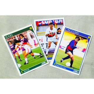 Lote 3 Cards Score 92 Futebol Italiano Francescoli Aguilera Caccia