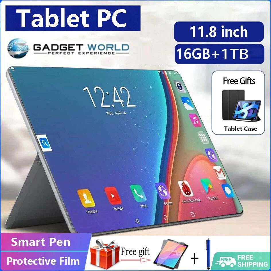 Tablet Pad Pro Max 5G 11,6 polegadas Dual‑SIM Wi‑Fi Computador Portátil