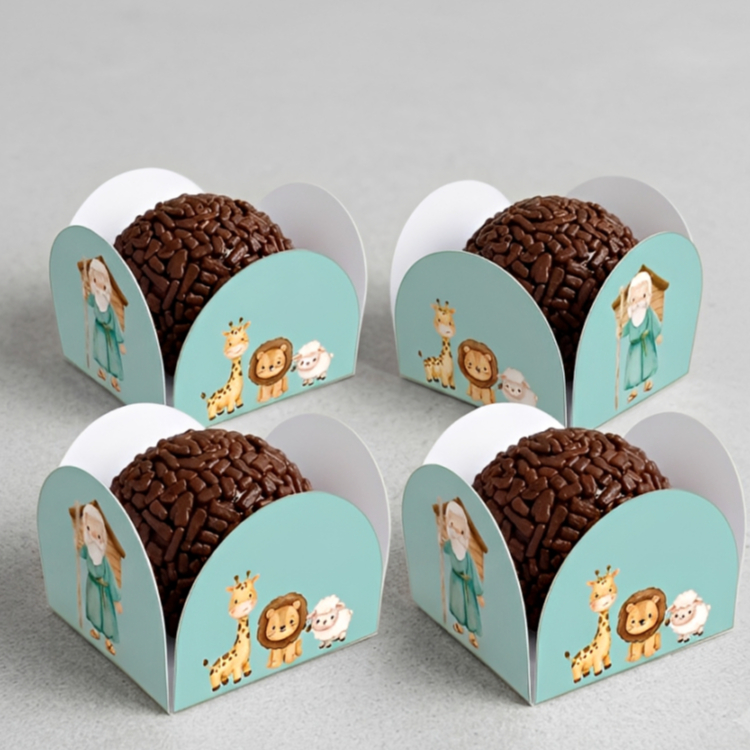 Forminha de Doces Arca de Noé Personalizada tema Lembrancinha de Festa Aniversário - Decoração - Festa - menino