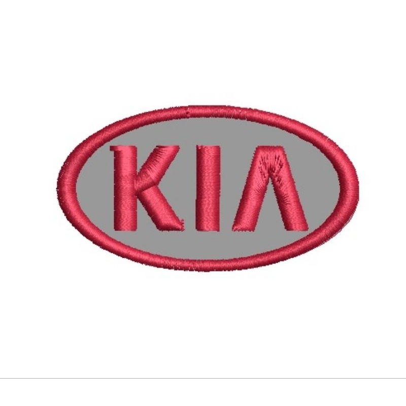 patch Bordado logo carro patch Bordado com Termocolante KIA 7 x 4 cm patch Bordado kia