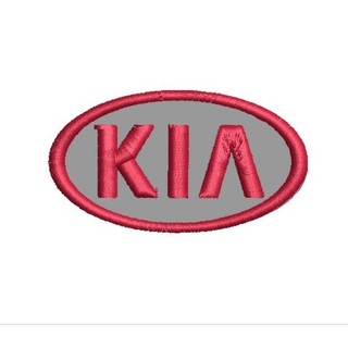 patch Bordado logo carro patch Bordado com Termocolante KIA 7 x 4 cm patch Bordado kia