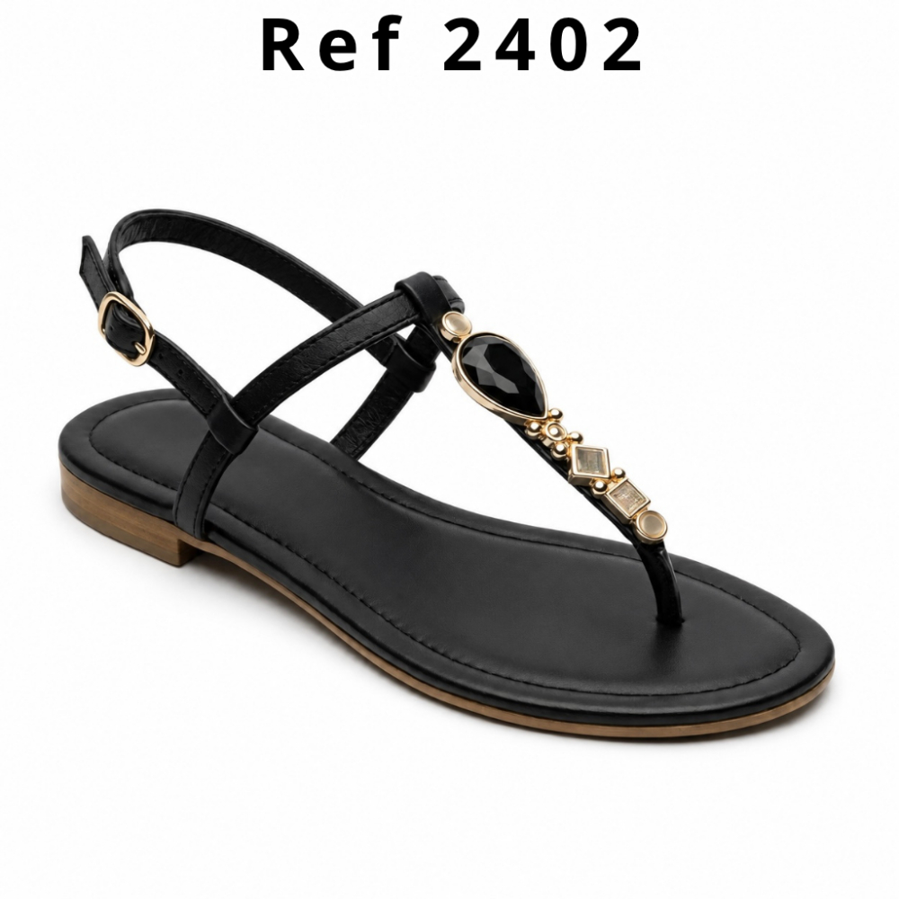 Sandália Feminina Rivello Rasteira Flatform com Pedrarias Verão Confortável Moderna Casual