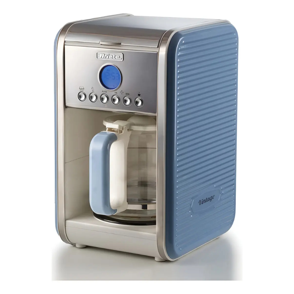 Cafeteira Ariete Vintage Azul Programável Com Filtro Azul