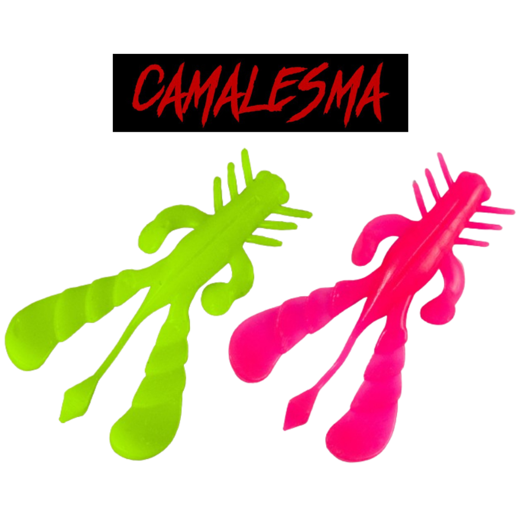 Isca Soft Venom Camalesma 9cm (3un) Criatura Soft Artificial Traíra Traírão Black Bass Silicone