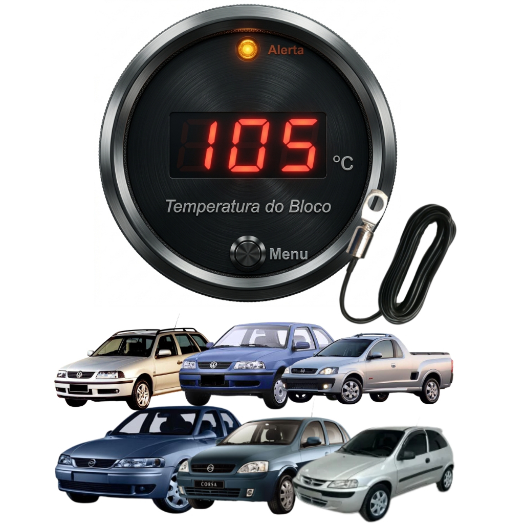 Medidor De Temperatura Água Automotivo Marcador Head Up Display Painel HUD Celta Vectra Corsa Clasic