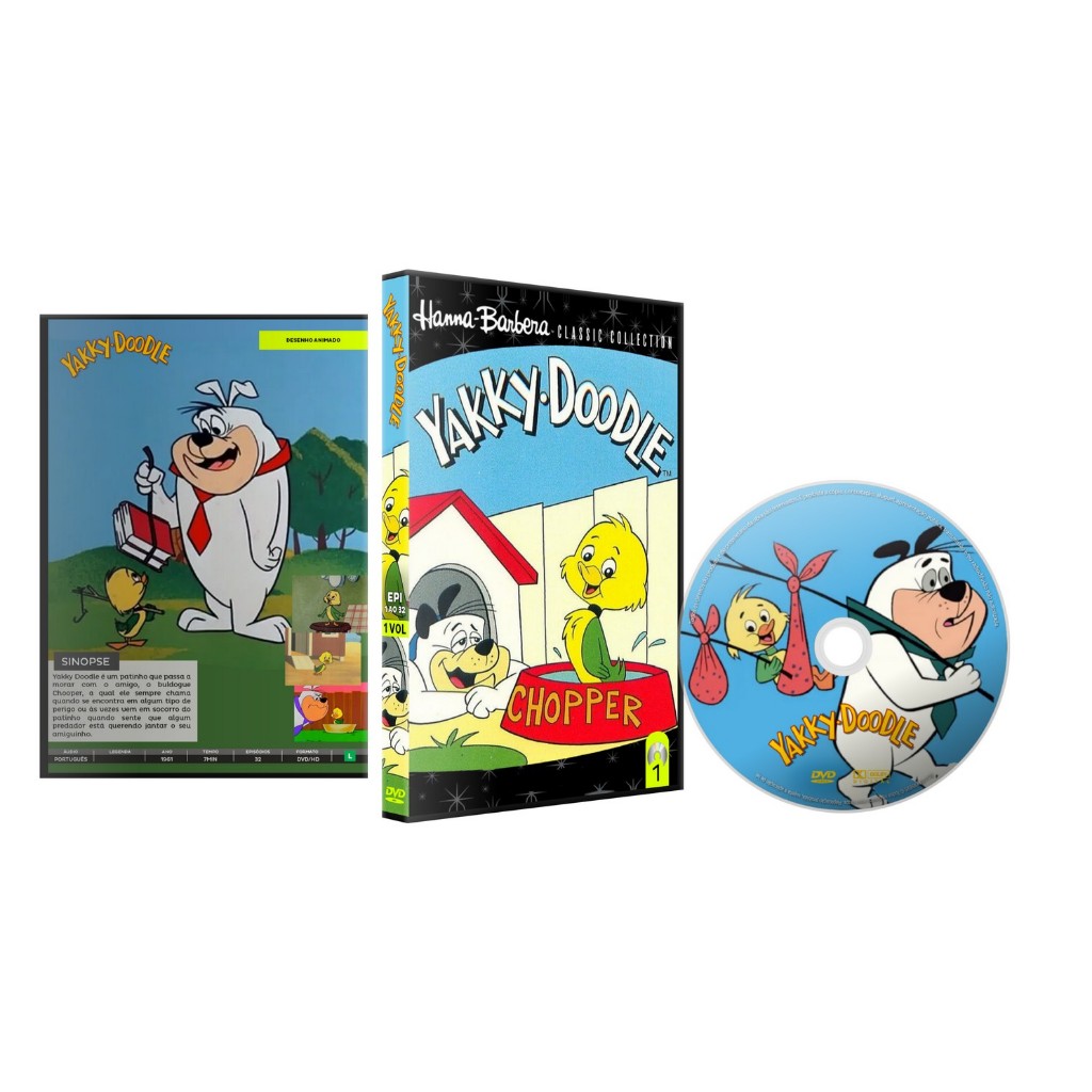 Dvd O Patinho Duque Duck Completo Dublado Hd Hanna Barbera