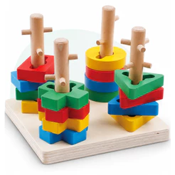Brinquedo Educativo Desafio Das Formas Inteligentes Formas Geometricas Madeira Montessori Kizumba
