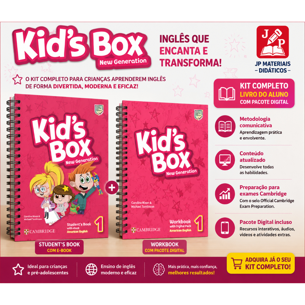 KIT KID'S BOX NEW GENERATION 1 STUDENT´S BOOK+WORKBOOK