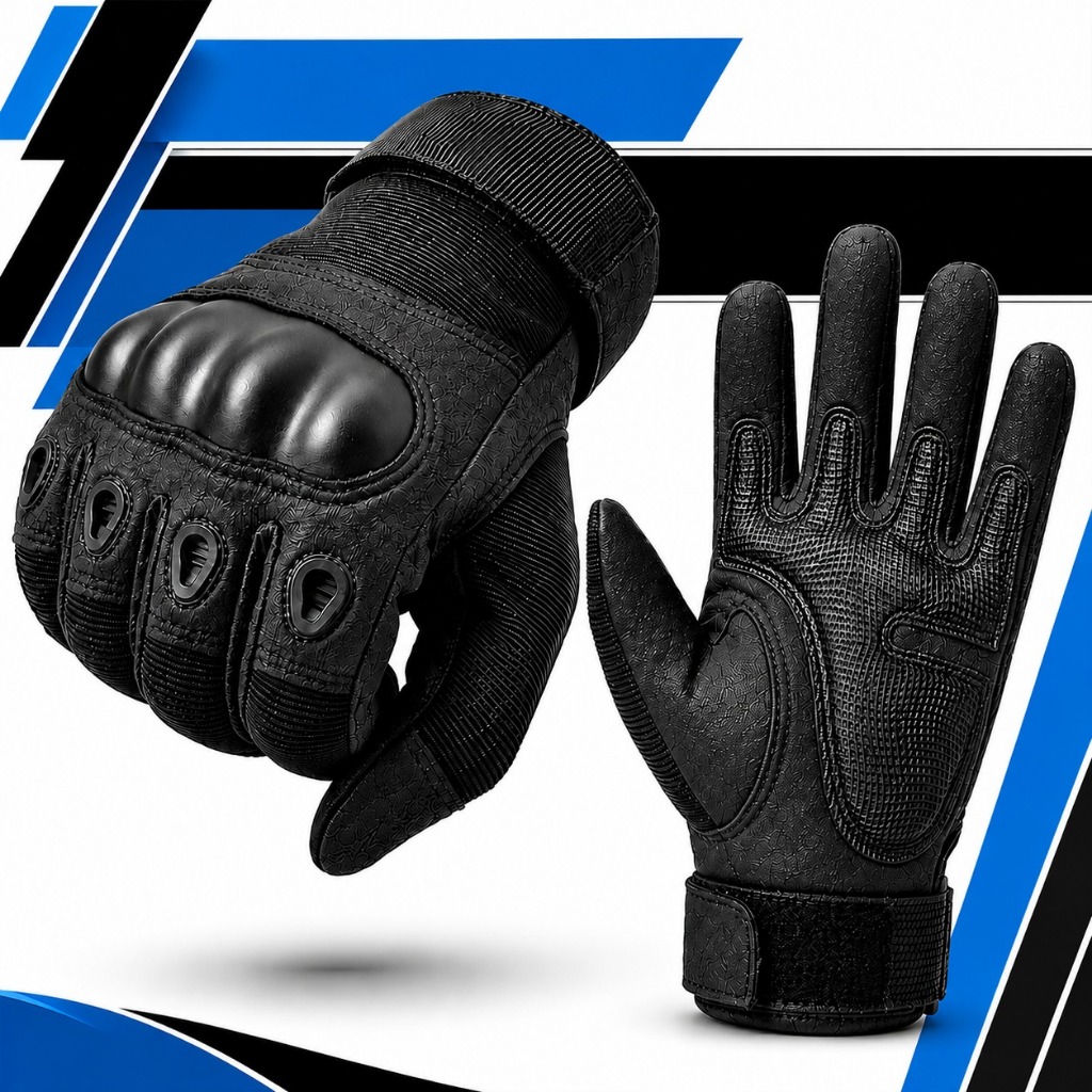 Luva Tática Esportiva Motoqueiro Ciclismo Tátil Grip Resistente Motocross