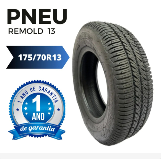 Pneu Aro 13 175/70/13 Primeira linha Nacional UM ANO DE GARANTIA