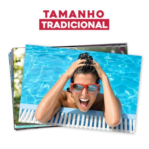 Kit 100 Fotos 10x15 Revelação em Papel Fotográfico Brilhante Premium