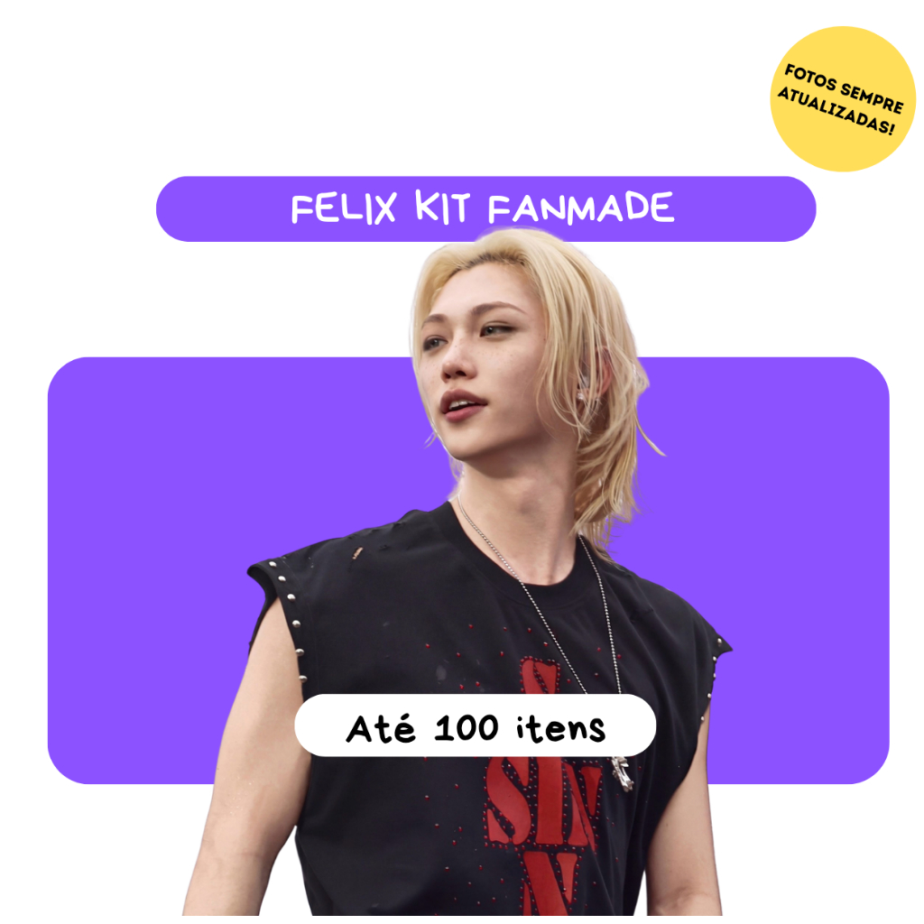 KIT FÃ FELIX STRAY KIDS  PERSONALIZADO - FANMADE - PHOTOCARDS - ADESIVOS - ATÉ 100 ITENS