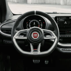 Volante Esportivo Gti Prata Emblema Logo Preto Italia Uno Elba Fiorino Tempra Tipo Nacional