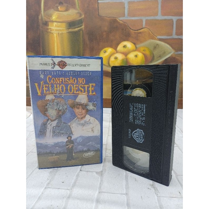 Fita VHS filme confusão no velho oeste ( usado)