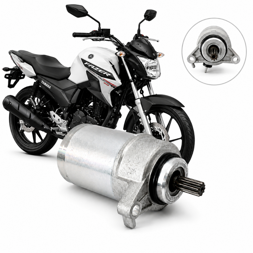 Motor De Partida Yamaha Fazer 150 - Factor 150/ Crosser 150/ N-max 160