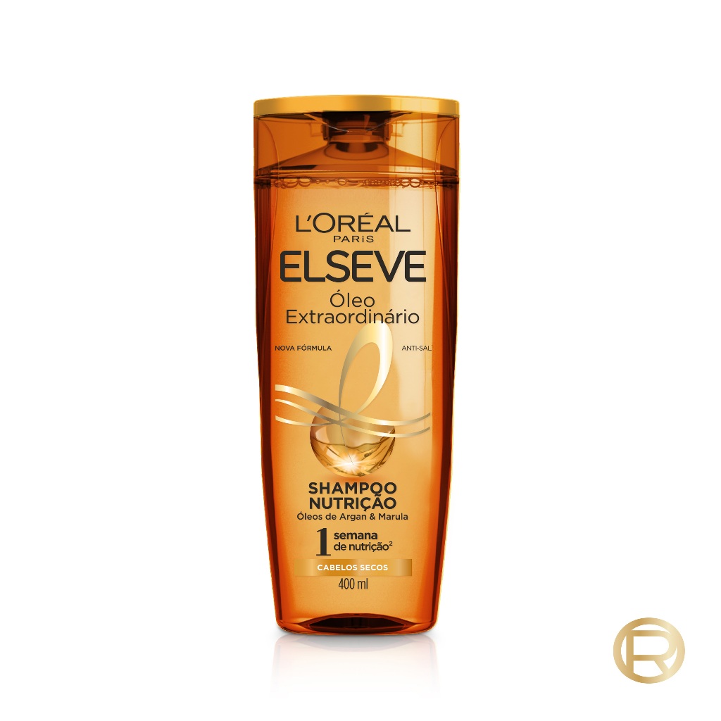 Imagem Shampoo para Cabelos Secos, Nutrição com Micro-Óleos, Leveza Infinita sem Pesar, Elseve Óleo Extraordinário 400ml