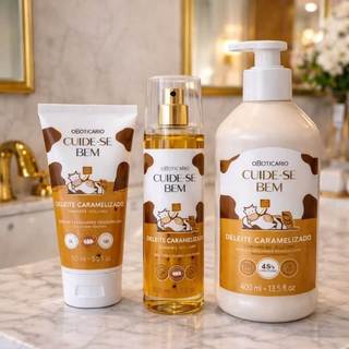 Body Splash Deleite Caramelizado Linha Cuide-se Bem Boticário