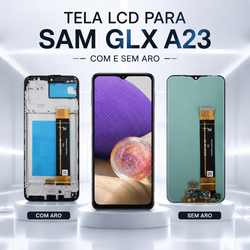 Frontal Tela Display Touch LCD Universal para SAM A23 4G - A23 5G - M23 - M33 - A13 - M13 Reposição