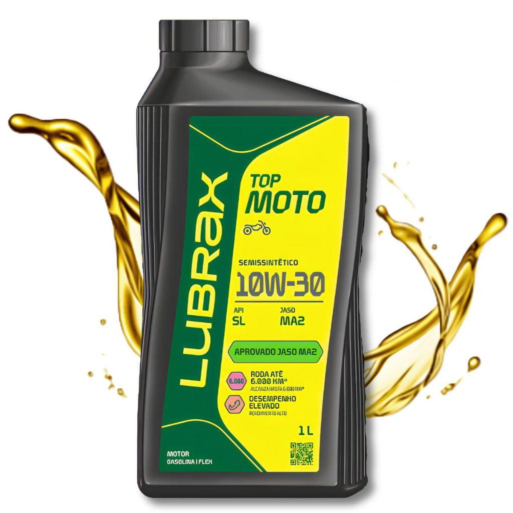 Óleo 10w30 Lubrax Semissintético 4 Tempos 1 Litro