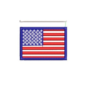 patch Bordado Bandeira EUA 7x5 cm patch Bordado Bandeira dos Estados Unidos com Velcro Bandeiras bordado EUA com Velcro