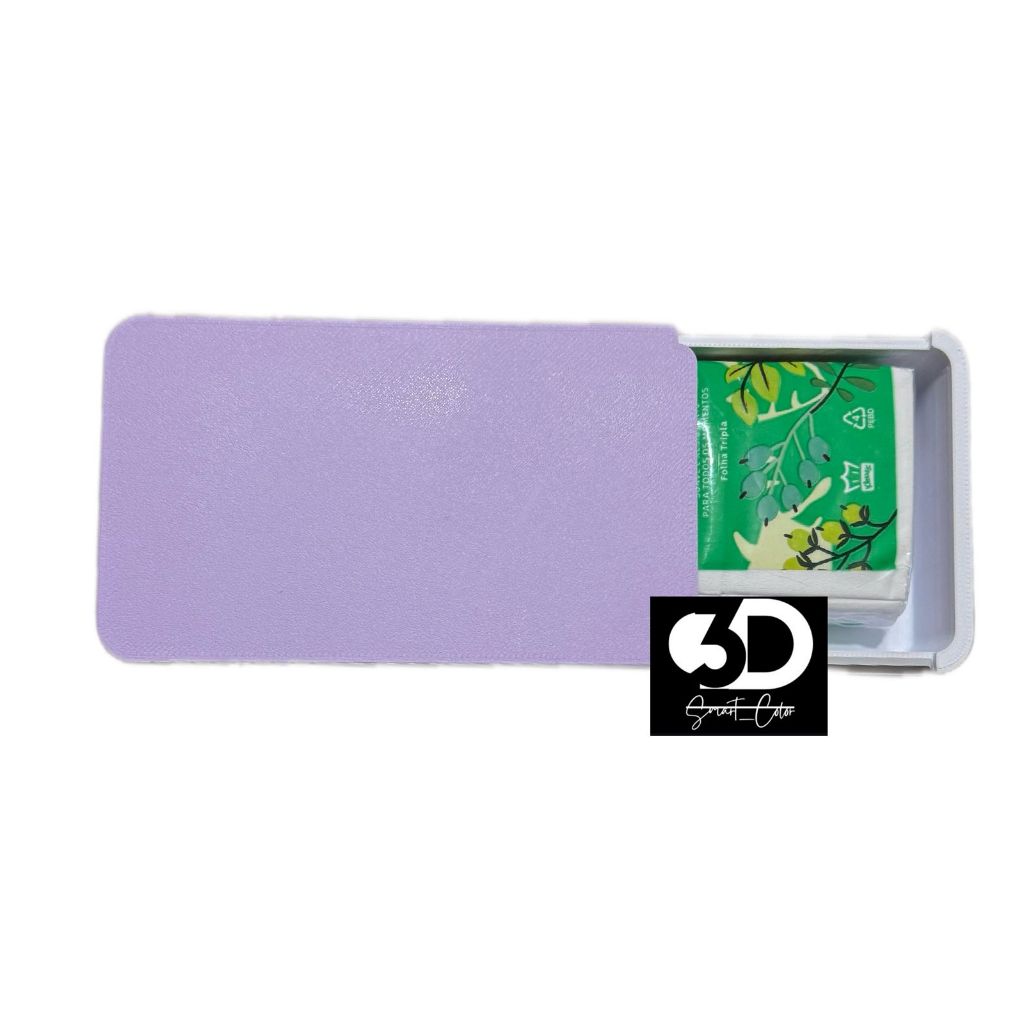 Mini Porta Lenço de Papel com Tampa Deslizante | Compacto, Reutilizável e Prático para Bolsa, Carro e Escritório
