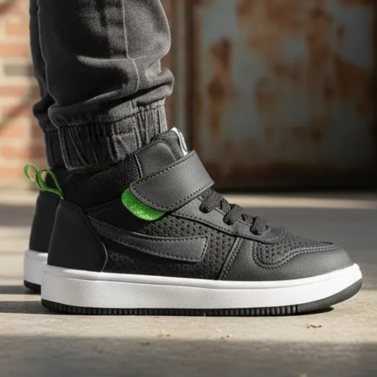 Tênis Botinha Infantil Ortopasso Casual Force One Confortável Conforto Macio Estiloso Cano Alto