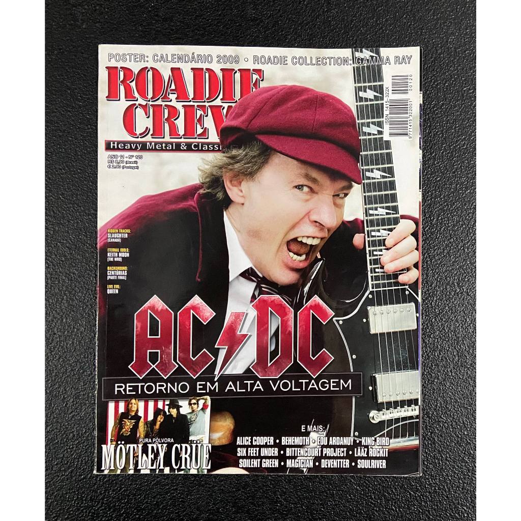 Revista Roadie Crew #120 - AC/DC Retorno em Alta Voltagem - Alice Cooper, Behemoth e +