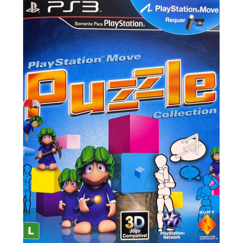 Playstation move puzzle collection ps3 original , mídia física