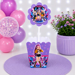Centro de Mesa Guerreiras do K-pop cachepô para mesa para decoração de aniversário - |
